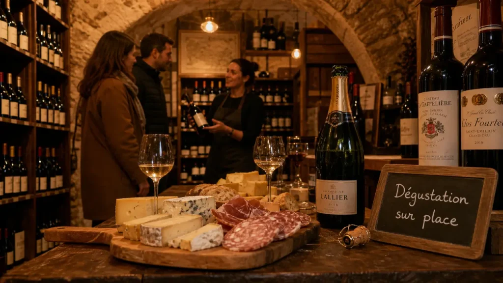 Caviste Vinosfera : dégustations vins et champagne sur place à Paris 4e