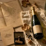 Mailly champagne : maison Grand Cru et commune sur carte kraft
