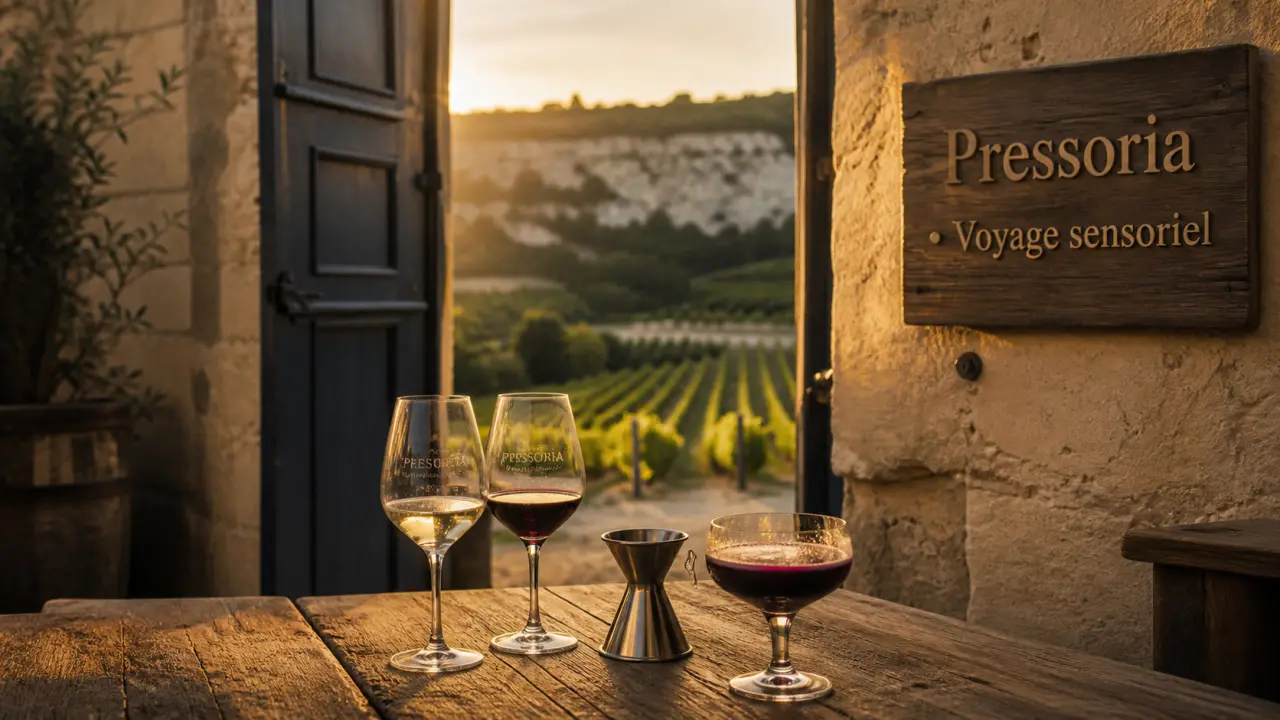 Pressoria voyage sensoriel au coeur du champagne : dégustation et pressoir à Aÿ-Champagne