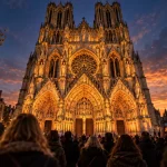 Cathédrale de Reims son et lumière : Regalia transforme la façade pendant le sacre