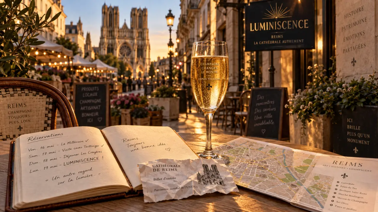 Evenement reims ce week end : carnet de réservation, ticket et champagne en centre-ville