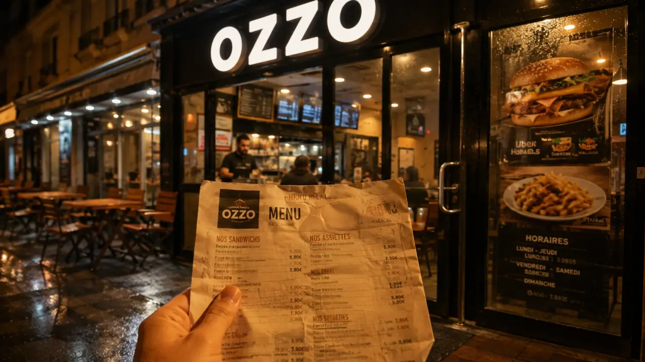 OZZO restaurant reims : entrée vitrine halal à Bétheny