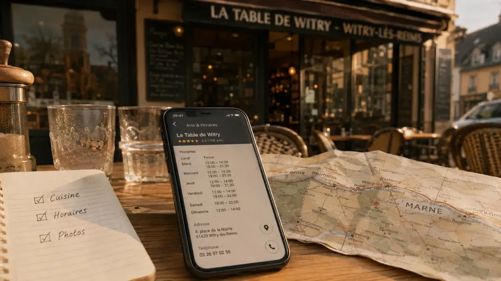 restaurant witry les reims : avis et horaires