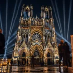 Spectacle cathédrale Reims Regalia à 22h45, mapping sur la cathédrale