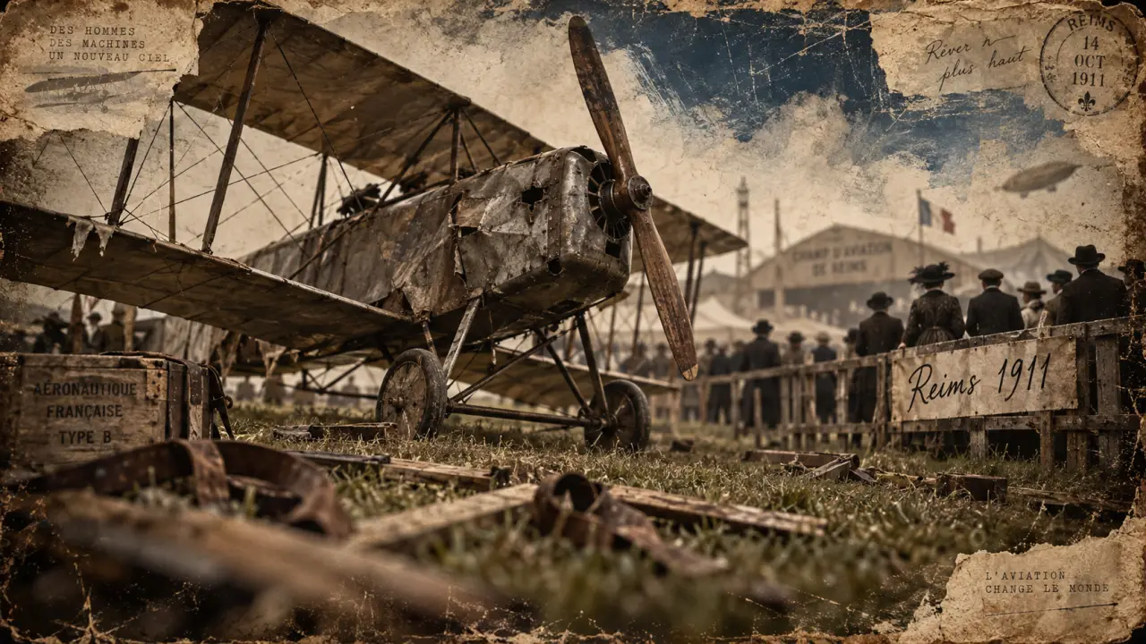 Le 11 octobre 1911, deux accidents à l’aérodrome de Reims