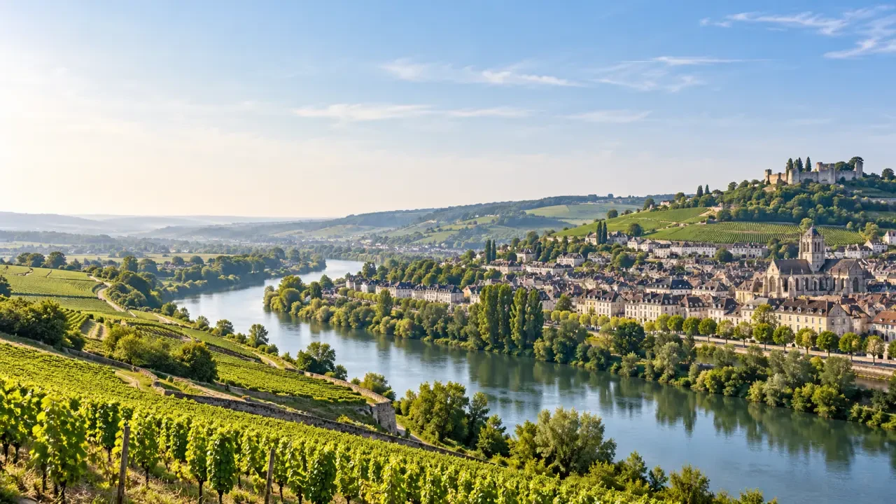 Maison du Tourisme Les Portes de la Champagne dans le paysage de Château-Thierry et de la vallée de la Marne