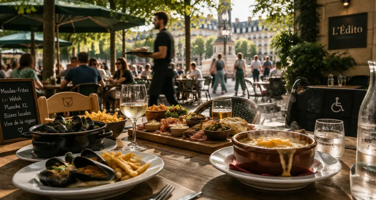 Restaurant l'edito reims : moules à volonté et bouillon 9,90 €