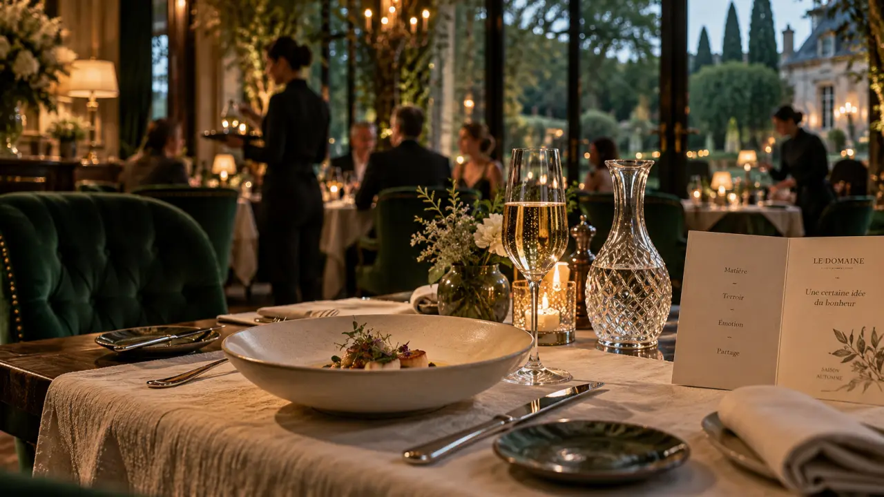 restaurant le parc reims : salle gastronomique au Domaine Les Crayères