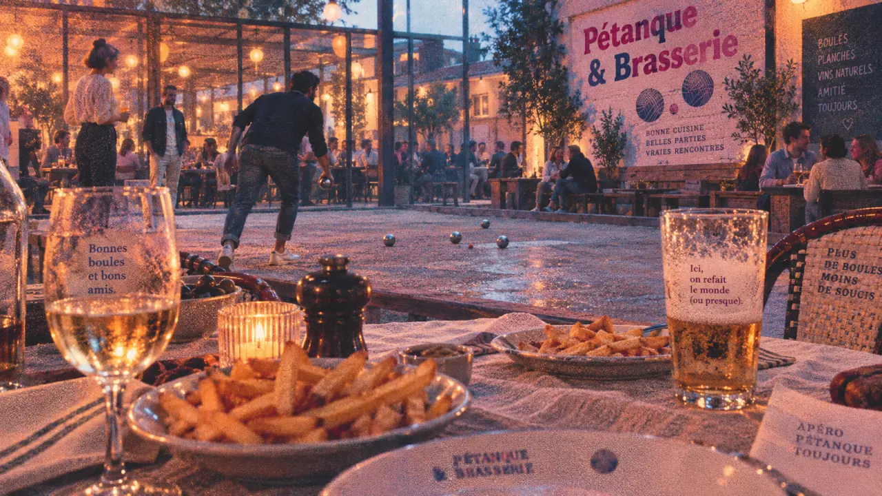 Restaurant petanque reims : brasserie et terrain de pétanque