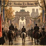 En 1901, le tsar Nicolas II reçu avec faste à Reims