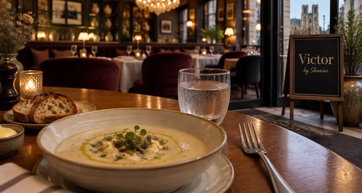 Victor by Sharies Reims i restaurant : brasserie cosy Clairmarais