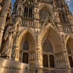 Visite cathédrale reims : façade et trois portails