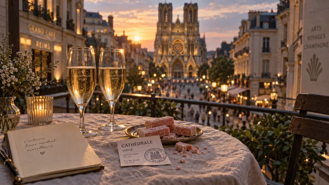 Week end Reims : champagne près de la Cathédrale Notre-Dame